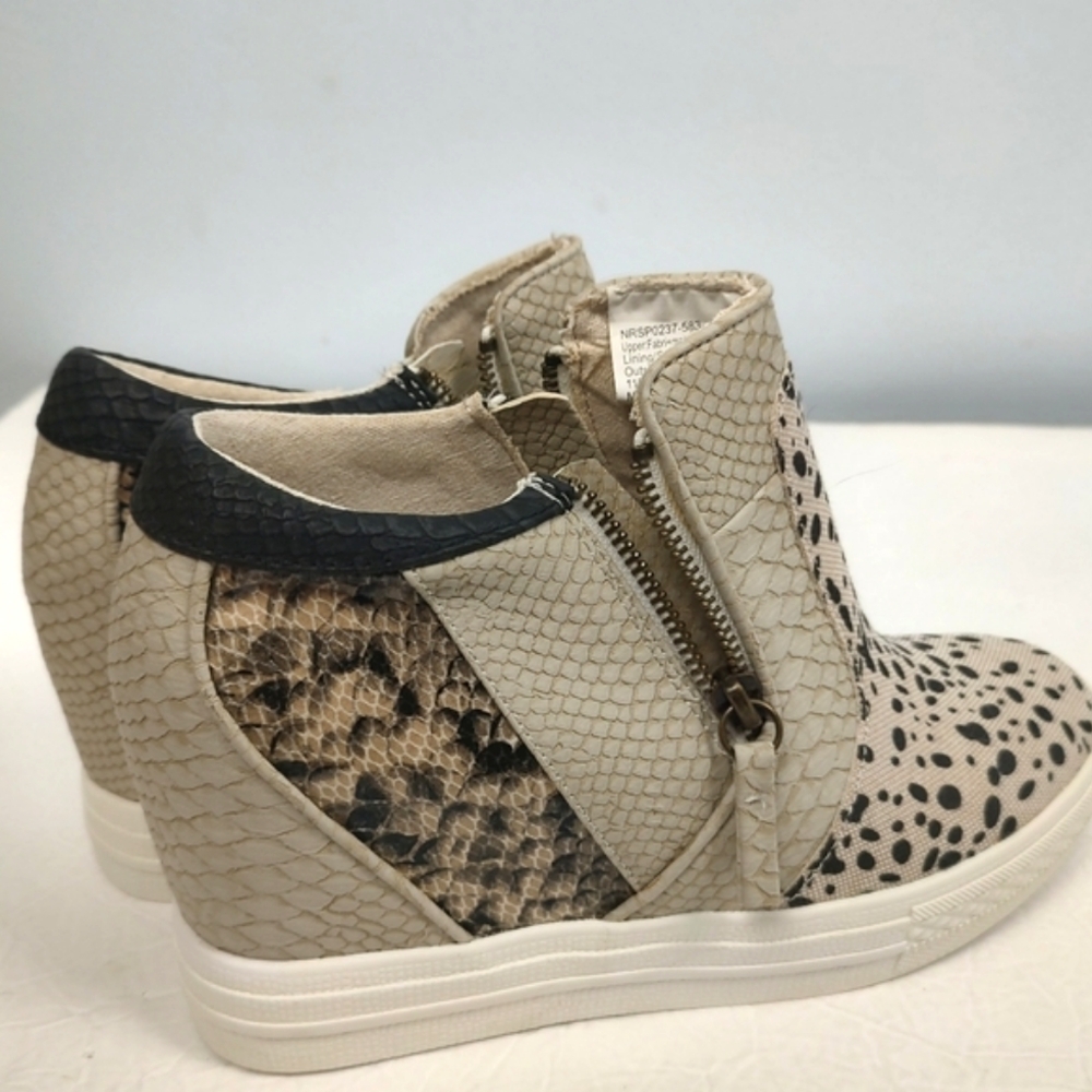 Not Rated Arabelle Platform Animal Print Shoes Women's Size 8